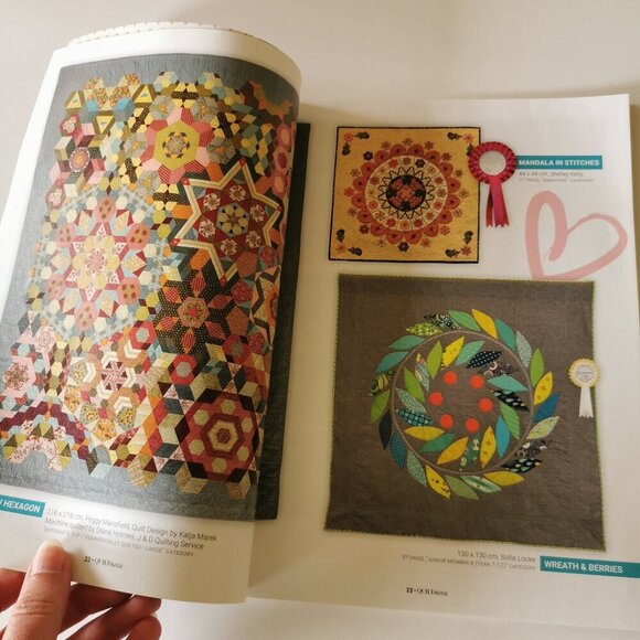 Quiltmania Magazine Quilt #115 Issue 2016 Crafts Quilting Patterns Patchwork - Picture 5 of 6